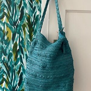 Leather Woven Women's Bag